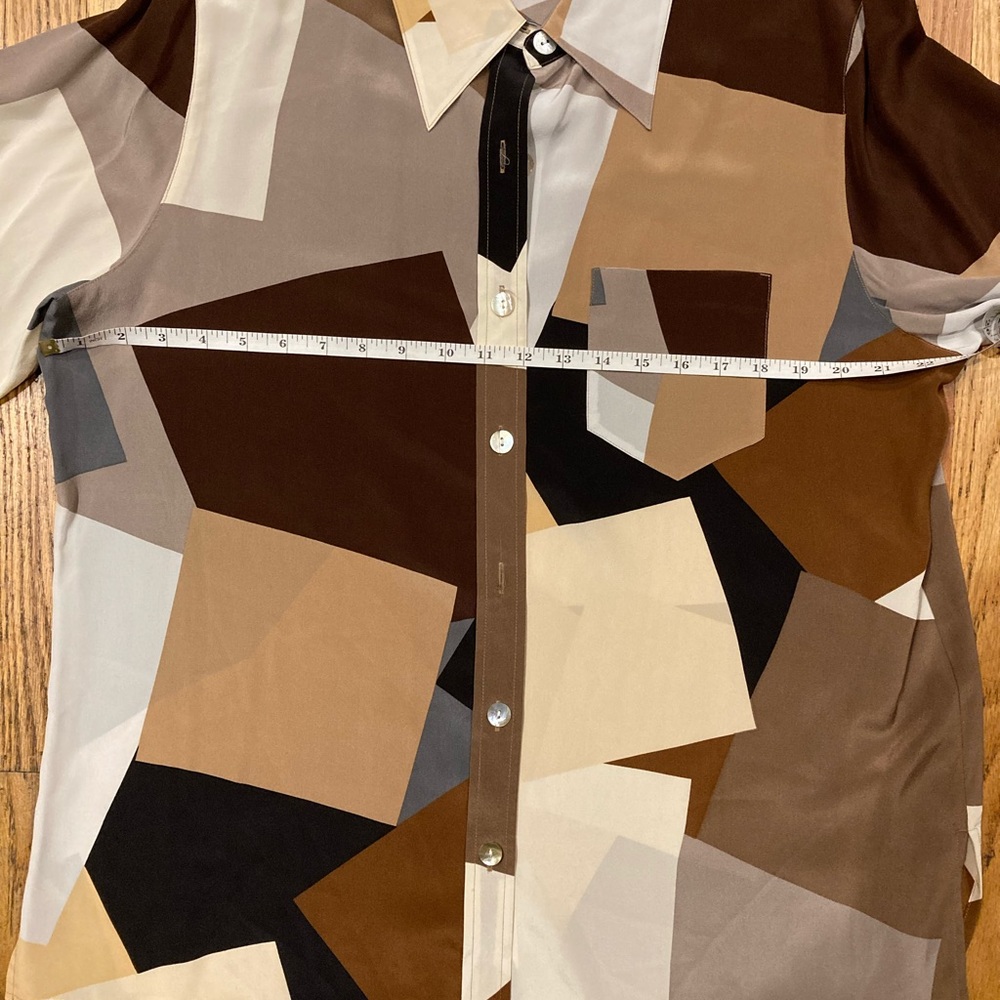 100% silk DIANE VON FURSTENBERG Silk Asset blouse - Picture 14 of 14